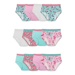 Fruit of the Loom Toddler Girl Cotton Hipster Underwear, 12 Pack 4T/5T